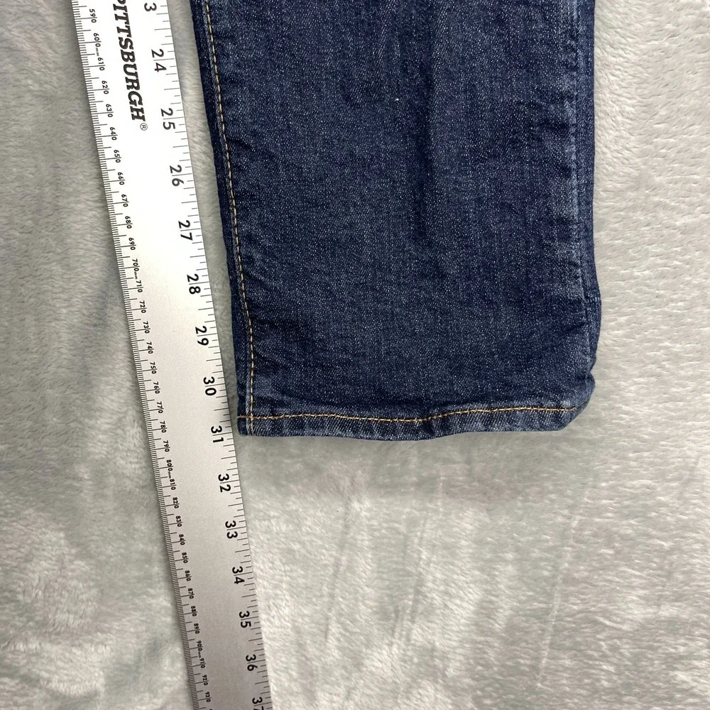 Levi's 511 Jeans Mens 34x32 Blue Denim Stretch‎ Dark Wash Red Tab Straight Leg